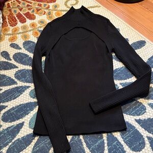 WHBM Cutout Ribbed Top size M